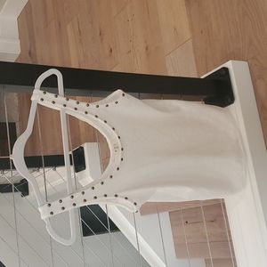 Ribbed & Studded Tank Top